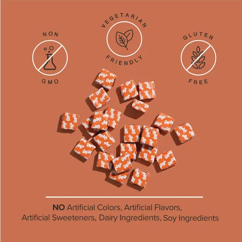 Miniatura 7 de Chewsy - Masticables afrutados de apoyo inmunológico 6 en 1 con saúco - Vitamina C, A y D, zinc y selenio - Envueltos individualmente - Suministro