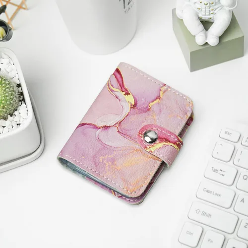 Miniatura 7 de Organizador de tarjetas de visita, soporte para tarjetas de visita, funda de piel sintética, carpeta de organización con nombre y tarjeta