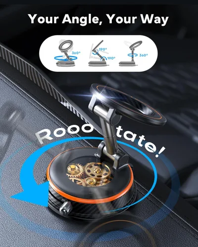 Miniatura 2 de Soporte magnético para teléfono Magsafe con ventosa fuerte de 98 libras, soporte de teléfono para salpicadero de automóvil, pantalla de parabrisas