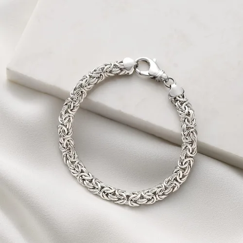 Miniatura 8 de Ross-Simons Sterling Silver Small Byzantine Bracelet