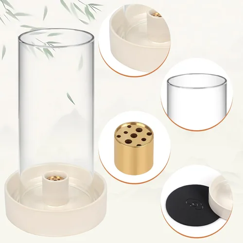 Miniatura 4 de Soporte multifuncional para quemador de incienso, perfecto para varillas de incienso, Palo Santo, salvia y más. Diseño moderno y simple con una