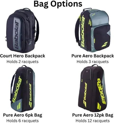 Miniatura 8 de Babolat Raqueta de tenis Pure Aero de 98 x 2 (9.ª generación) ensartada con tu elección de cuerda