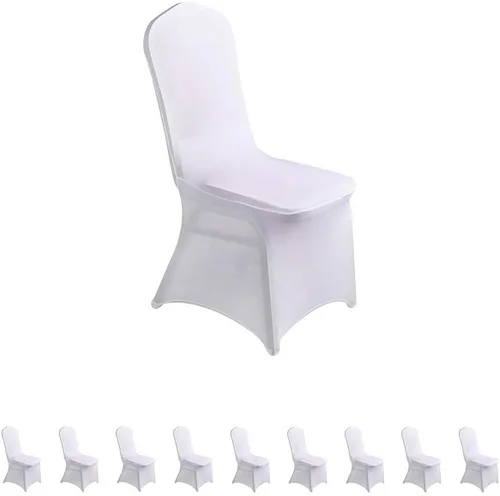 Miniatura 40 de LZY 6 piezas Fundas de Silla de Spandex Elásticas Fundas Deslizables para Fiestas de Boda, Fundas de Decoración de Sillas de Comedor y Banquete Negro