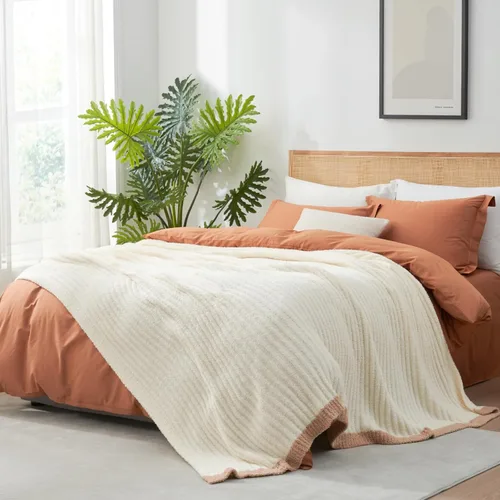 Miniatura 18 de Snuggle Sac Manta de flores de primavera para sofá, de microfibra mullida y cálida para invierno, manta floral de margaritas, lindas mantas