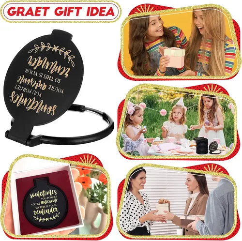 Miniatura 4 de Weysat 48 piezas de espejos pequeños y compactos inspiradores, regalos a granel, eres un regalo impresionante para mujeres, empleadas, compañeras