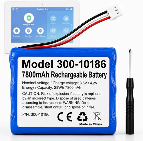 Batería de repuesto para Panel de Seguridad Inteligente ADT Command ADT5AIO-1 ADT5AIO-2 ADT5AIO-3 ADT7AIO-1, Teclado de Seguridad para Hogar