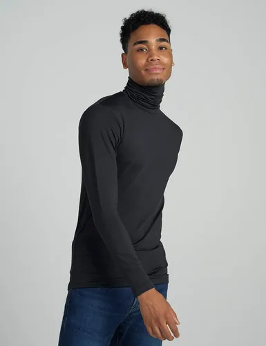 Miniatura 4 de LAPASA Mens Thermal Turtleneck Underwear Top Fleece Long Sleeve Shirt Base Layer Undershirt Lightweight Midweight M122M124