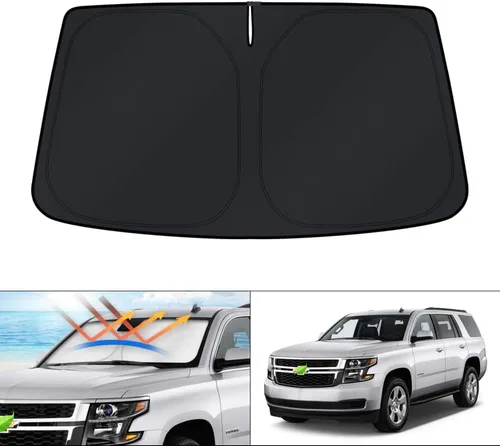Miniatura 68 de KUST - Parasol plegable para parabrisas para Ford Ranger, accesorios 2019-2025 2026, parasol personalizado para ventana, protector solar plegable