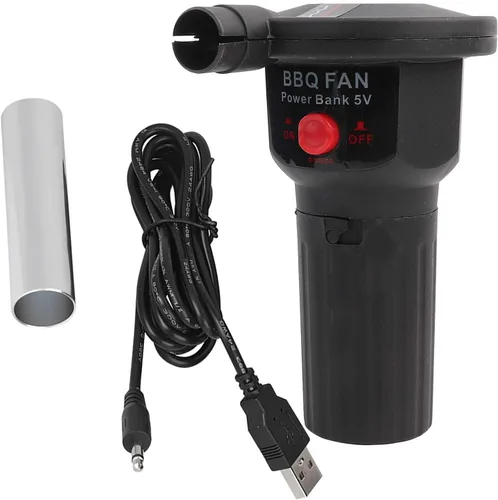 Ventilador portátil para barbacoa, soplador de aire de mano, con batería, ventilador de barbacoa, soplador de aire, camping al aire libre, picnic,