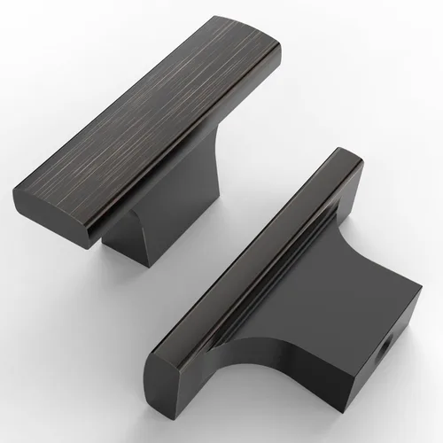 Miniatura 8 de Asidrama - Paquete de 10 manijas para gabinete de cocina color níquel satinado cepillado, manijas de zinc para gabinete, accesorios para gabinetes