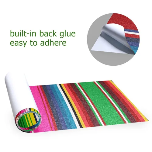 Miniatura 8 de Kigai Cinta de agarre para monopatín con estampado de sarape mexicano, sin burbujas, antideslizante, papel de lija para patineta, 44 x 10 pulgadas
