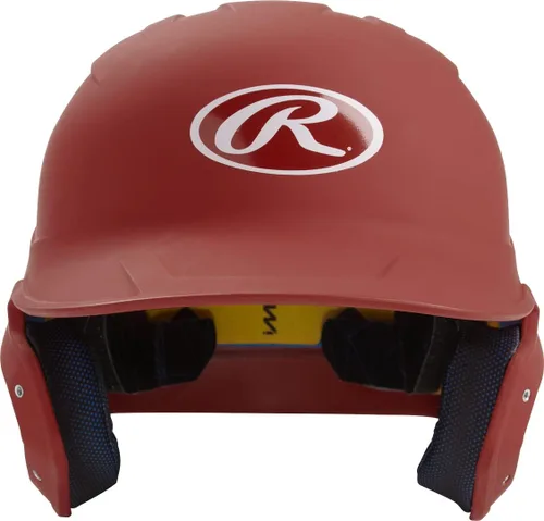 Miniatura 13 de Rawlings Casco de bateo de béisbol MACH Mate Tallas JR y SR Múltiples colores bermellón brillo