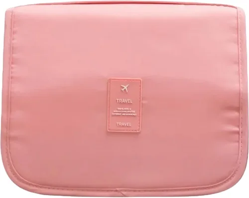 Miniatura 10 de Neceser de viaje – Pequeño organizador colgante de baño y cosméticos para hombres y mujeres – Bolsa de viaje para artículos de tocador, Beige
