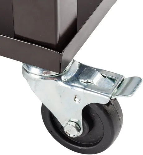 Miniatura 8 de Henf Baúl de hielo con ruedas de 80 cuartos de galón con estante inferior, enfriador de bebidas portátil para patio, bar, bebida, baúl con abridor