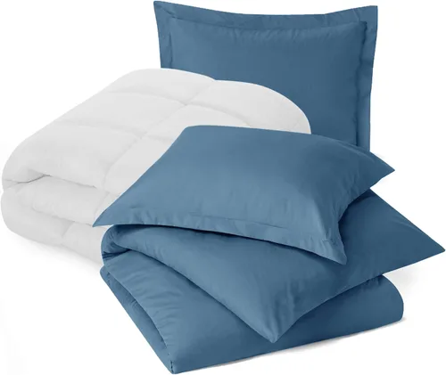 Miniatura 30 de Nestl - Juego de ropa de cama Queen con edredón – Juego de edredón para cama queen; Juego de funda de edredón Queen, Juego de edredón azul playa