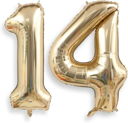 Miniatura 44 de AULE Globos grandes de 40 pulgadas, número 0, negros, grandes, de papel de aluminio, globos de número de helio 0-9, gigantes, jumbo, felices