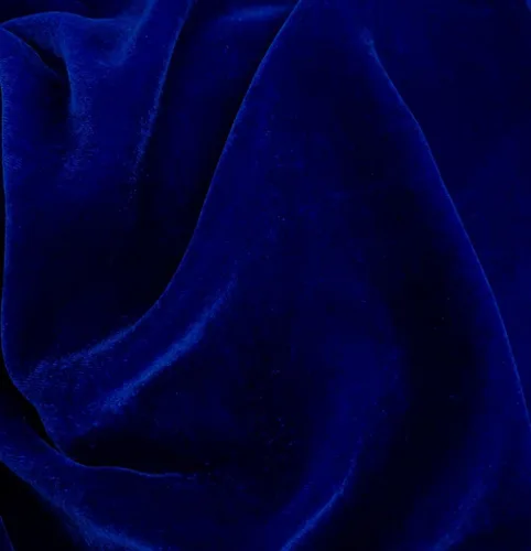SyFabrics Tela de terciopelo de seda 54 pulgadas de ancho azul ceniza