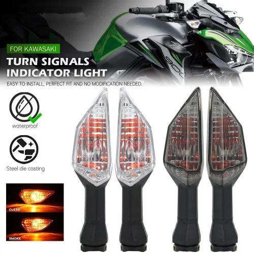 Miniatura 5 de Luces indicadoras LED de señal de giro para Kawasaki Z400 Z650 Z800 Z900 Z1000 Z250 Z300 Versys X300 1000 650 Klr Ninja 125 Z250SL señales