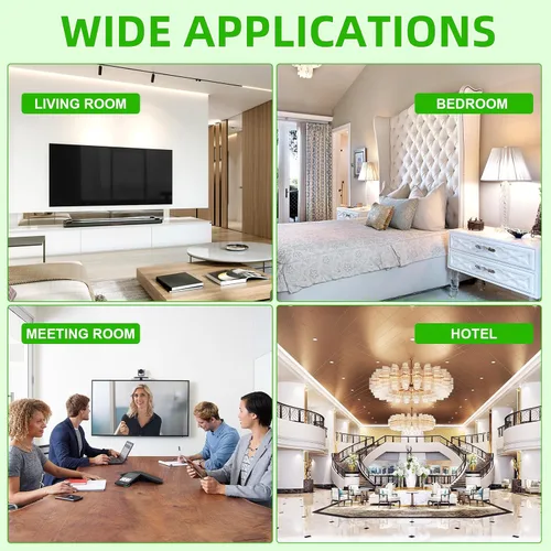 Miniatura 8 de Kit de organización de cables de pared con placa de pared de cepillo, salidas de CA y puertos USB, cable de 9 pies, toma de pared empotrada