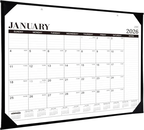 Miniatura 10 de Calendario de Escritorio 2026 - Calendario de Escritorio Grande de 12 Meses 2026, Ene.2026 - Dic.2026, 22" x 17", Calendario de Escritorio 2026