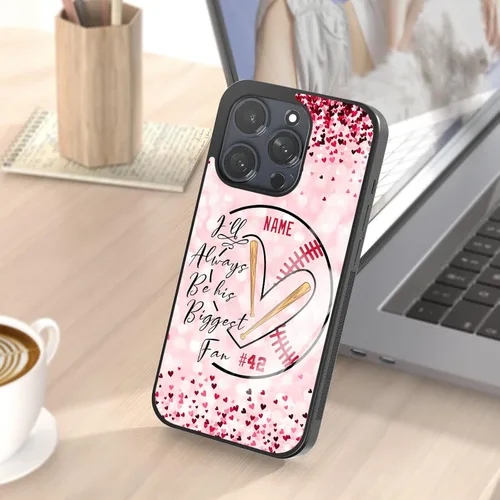 Miniatura 6 de Fundas de teléfono personalizadas con texto en inglés "Baseball Mom" para Samsung Galaxy A02 A03 A10 A13 A42 A51 A52 A53 A71 A73 4G 5G iPhone Moto