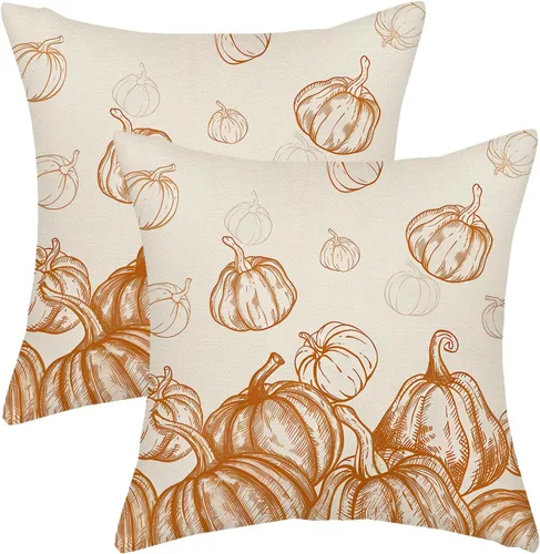 Miniatura 62 de AGAYNA Juego de 2 fundas de almohada decorativas con diseño de acuarela verde salvia para árbol de Navidad de 16 x 16 pulgadas, para sofá, invierno
