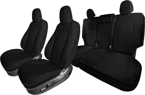 Miniatura 40 de FH Group Fundas de asiento de automóvil de ajuste personalizado hechas específicamente para Tesla Model Y Ultraflex 2020-2025, fundas de asiento