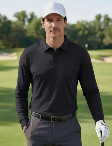 Miniatura 3 de MAGNIVIT Camisas Polo para Hombre de Manga Larga, de Secado Rápido, Rendimiento Militar, Táctico, para Combate del Ejército