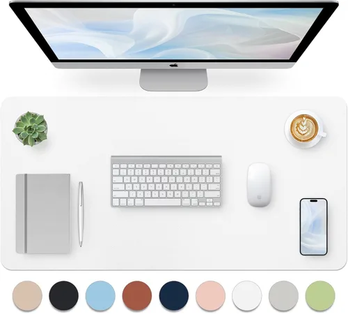 Miniatura 29 de Bloss Almohadilla de escritorio de cuero y reposamuñecas para teclado, alfombrilla grande para mouse + almohadilla para teclado + soporte de muñeca