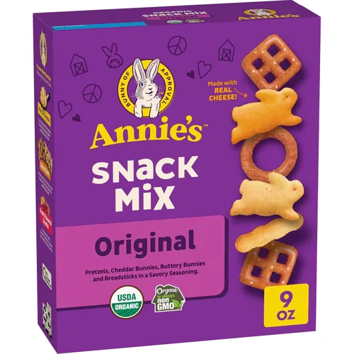 Miniatura 9 de Annie's Mezcla de Snacks de Queso Cheddar con Galletas y Pretzels Surtidos, Hecho con Queso Real, 9 oz