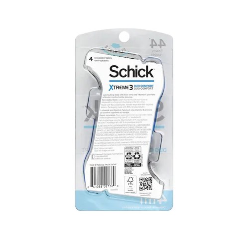 Miniatura 3 de Schick Xtreme 3 Duo Comfort - Maquinilla de afeitar desechable para hombre, 4