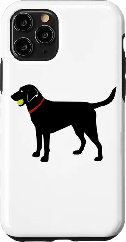Miniatura 28 de Funda de regalo para iPhone 13 Labrador Retriever Fetch, Black Lab Play Ball Dog Lover