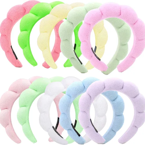 Miniatura 28 de Diademas de cuidado de la piel para el lavado facial, diademas de spa para lavar la cara, suaves diademas de cuidado de la piel y maquillaje