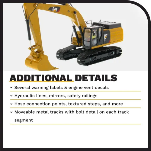 Miniatura 5 de Diecast Masters Excavadora hidráulica Caterpillar 349F L XE a escala 1:50 Camiones Cat y equipos de construcción de la serie High Line Modelo 85943