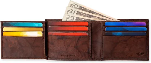 Miniatura 46 de Dockers Mens piel Capacidad extra Slimfold Bifold Wallet