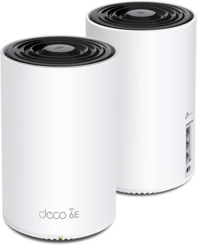 TP-Link Deco XE75 AXE5400 Tri-Band WiFi 6E Mesh System - Cubre hasta 5500 pies cuadrados, reemplaza el enrutador y extensor WiFi, malla impulsada