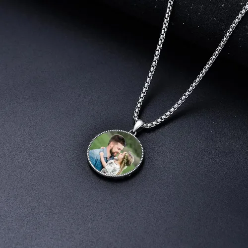 Miniatura 69 de CEKAMA - Collar de plata de ley 925 con dije de amuleto para hombres y mujeres, con cadena de 0.098 in, 22 pulgadas + 2 pulgadas