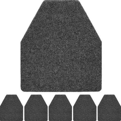Miniatura 12 de Nuanchu Paquete de 6 tapetes para orinario para hombres, antideslizantes, para uso comercial, altamente absorbentes, almohadillas de baño para baño