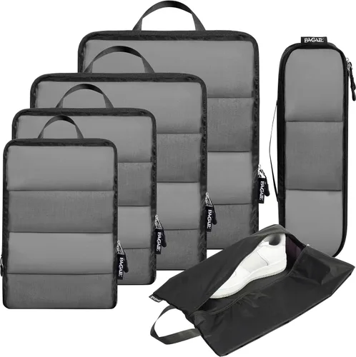 Miniatura 116 de BAGAIL 4 Set/6 Set Ultraligero Compresión Embalaje Cubos Organizador de Embalaje para Accesorios de Viaje Equipaje Maleta Mochila