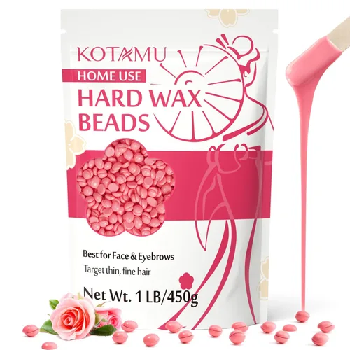 Miniatura 15 de KOTAMU - Perlas de cera dura para depilación - 1 lb, fórmula para piel sensible y cabello grueso, para todo el cuerpo, cara, pecho, espalda, Blanco
