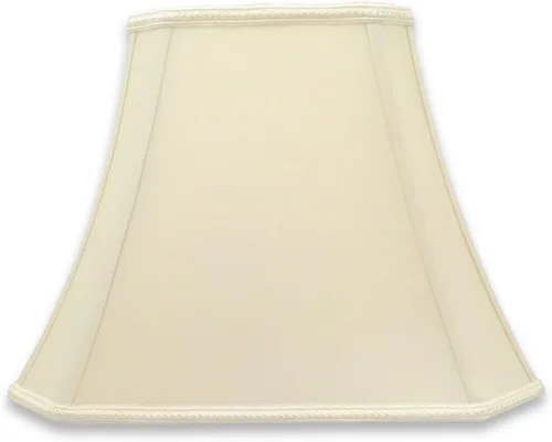 Miniatura 20 de Royal Designs, Inc. Sombra de lámpara de campana con corte rectangular de esquina, diseño de 6.25 x 8 x 11 x 16 x 12 - Paquete de 1 Beige