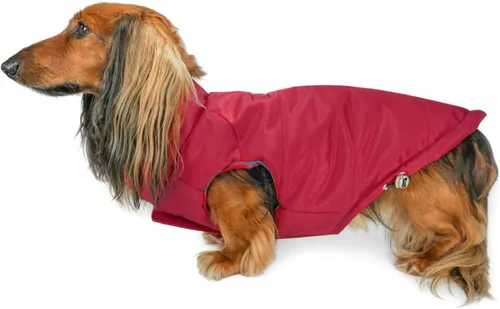 Miniatura 15 de DJANGO Abrigo acolchado reversible para perro – Chaqueta cálida de invierno para perro y abrigo aislante repelente al agua con agujero para arnés