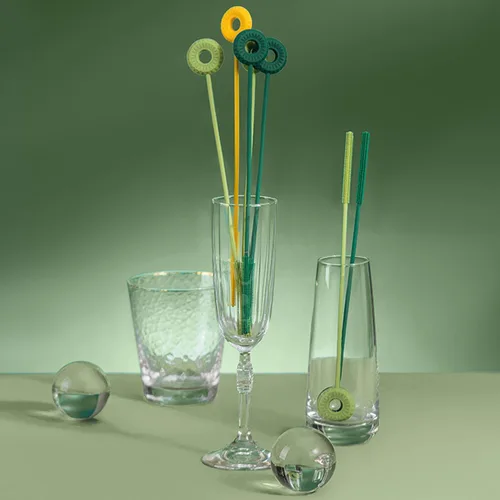 Miniatura 7 de 1 paquete de cepillo de silicona para botellas, cepillo limpiador de pajitas pequeñas, cepillos de limpieza de botellas de 9 pulgadas, cepillo