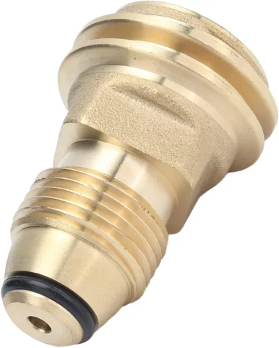 Brass Fittings Adapter Convert POL Valve to QCC‑1 Hose for Gas Grill Cylinder Safe Connection