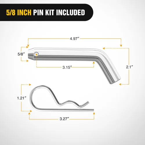 Miniatura 3 de Nilight Montaje de enganche multiusos 3 en 1 para ATV UTV, compatible con receptor de 1-1/4" con enganche de bola de 2 pulgadas, clasificado