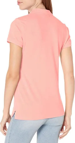 Miniatura 2 de Camiseta de polo Nautica para mujer, de manga corta, 5 botones, transpirable, 100% algodón