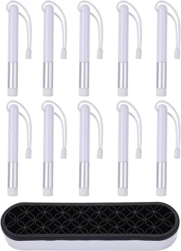 Miniatura 12 de BAOFALI 10 piezas de mini pinturas de tinta, cepillo de mezcla, herramientas de mezcla suave, pintura de tinta, pinceles pequeños, herramientas