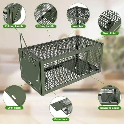 Miniatura 4 de 2 PCS Trampas Humanas para Ratones y Ratas, Trampas para Ratones, Ardillas Listadas y Ardillas, y Otras Jaulas para Animales Vivos de Captura