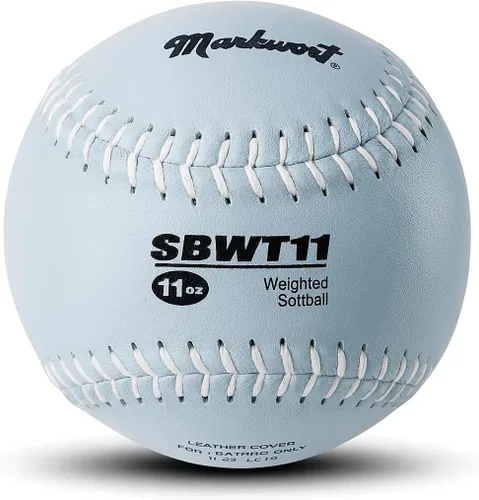 Miniatura 4 de Markwort Funda de cuero con peso de 12 pulgadas para softballs