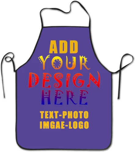 Miniatura 43 de Delantal personalizado personalizado para mujeres y hombres, delantales de cocina para cocinero, nombre personalizado, texto, logotipo, imagen